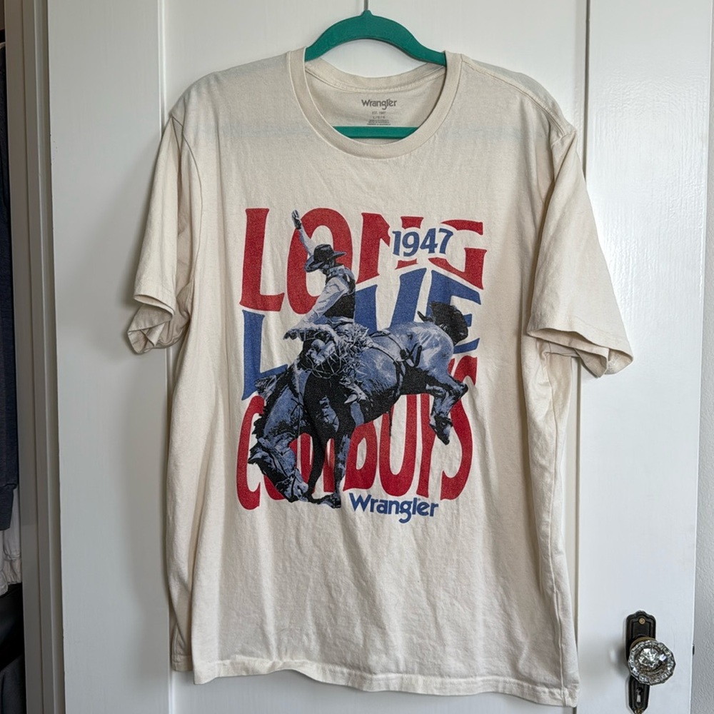 Wrangler Long Live Cowboys Rodeo Graphic T-Shirt Men’s 2XL